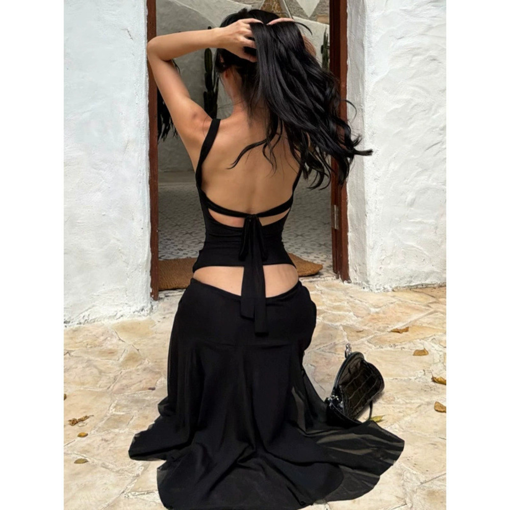 Zara Spring Style Backless Sheer Slim Fit Tank Top